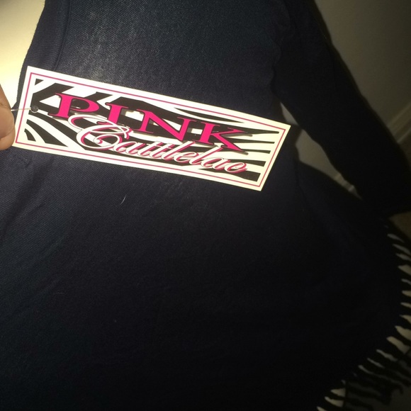 Pink Cattlelac long sleeve fringe top - Picture 5 of 7